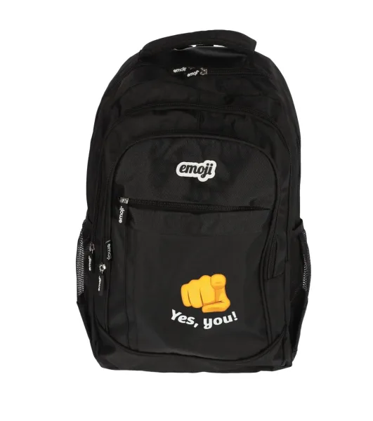 Ghiozdan Laptop EMOJI 4F 47x34x15cm 0,60kg NEGRU Yes You